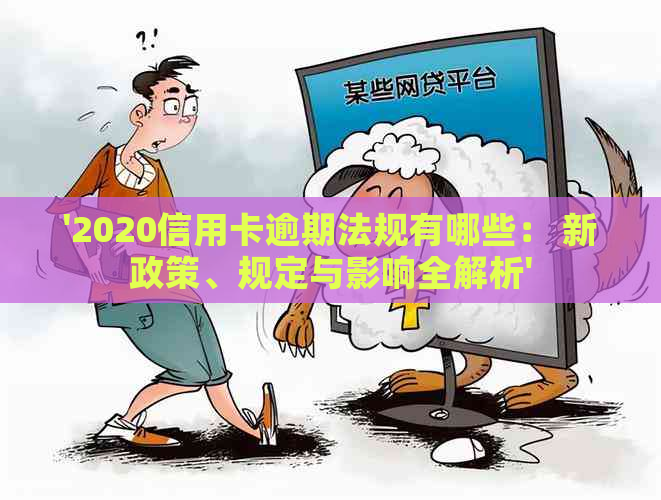 '2020信用卡逾期法规有哪些： 新政策、规定与影响全解析'