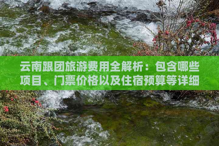 云南跟团旅游费用全解析：包含哪些项目、门票价格以及住宿预算等详细信息