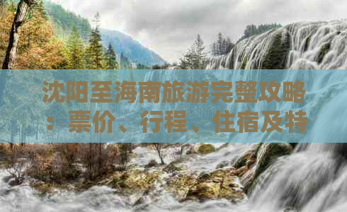 沈阳至海南旅游完整攻略：票价、行程、住宿及特色体验一览