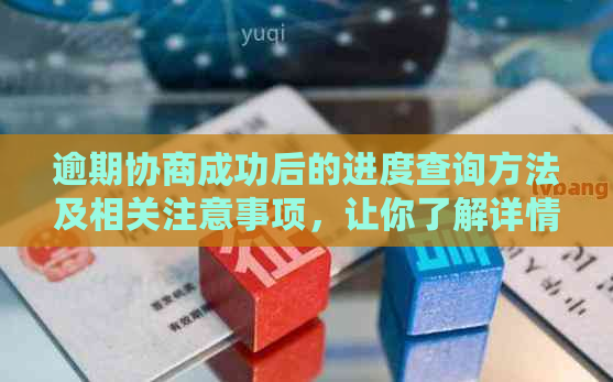 逾期协商成功后的进度查询方法及相关注意事项，让你了解详情无遗漏