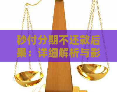 秒付分期不还款后果：详细解析与影响