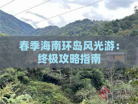 春季海南环岛风光游：终极攻略指南