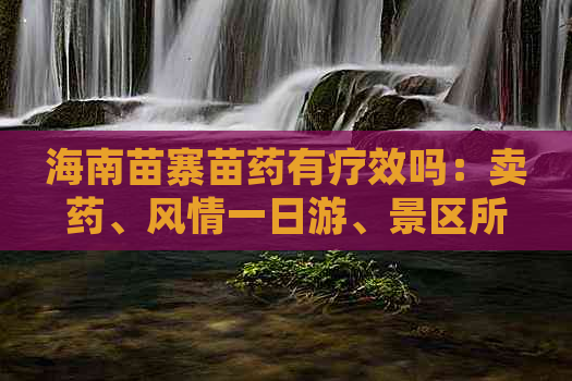 海南苗寨苗药有疗效吗：卖药、风情一日游、景区所在镇揭秘