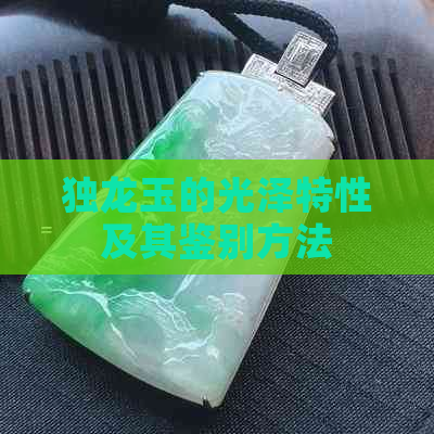 独龙玉的光泽特性及其鉴别方法