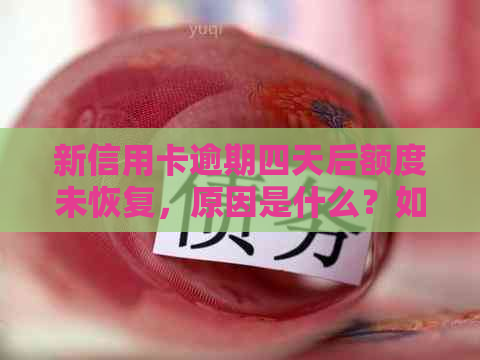 新信用卡逾期四天后额度未恢复，原因是什么？如何解决？