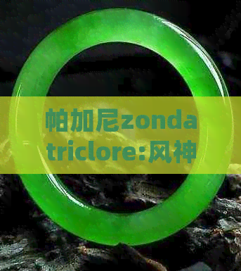 帕加尼zondatriclore:风神之子、huayra、zonda价格揭秘