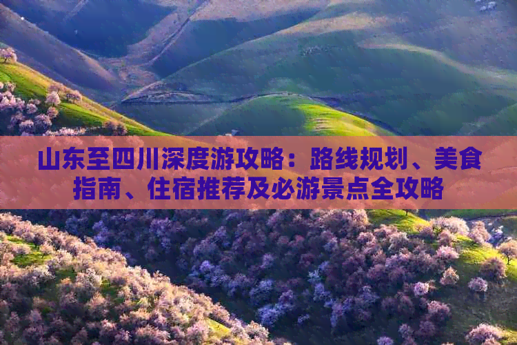 山东至四川深度游攻略：路线规划、美食指南、住宿推荐及必游景点全攻略