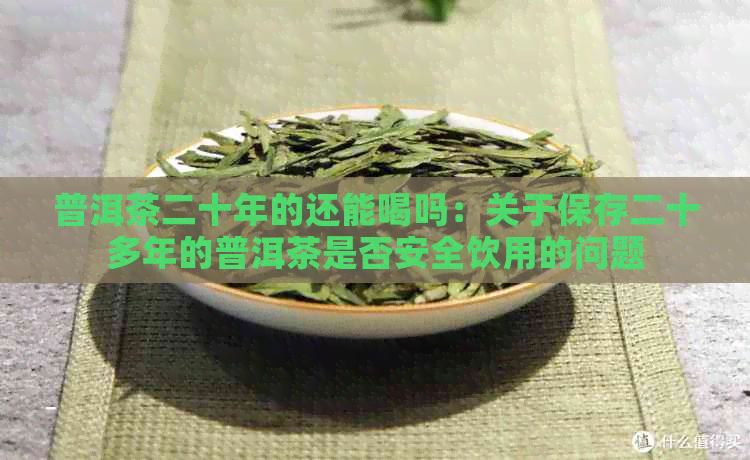 普洱茶二十年的还能喝吗：关于保存二十多年的普洱茶是否安全饮用的问题