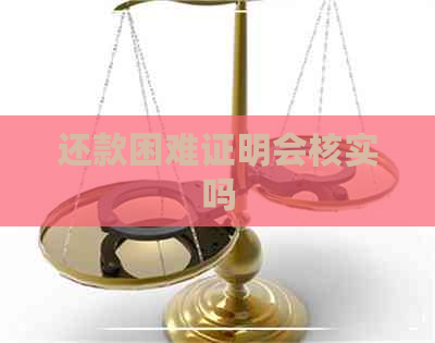 还款困难证明会核实吗