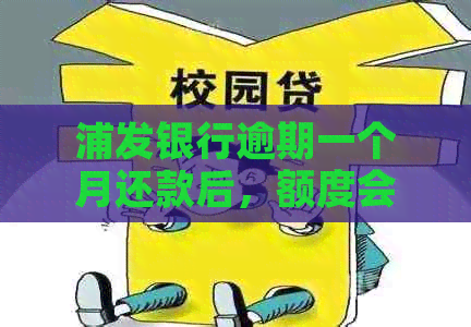 浦发银行逾期一个月还款后，额度会降低吗？如何避免降额？