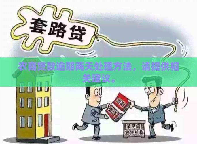 农商贷款逾期两天处理方法，请提供相关建议。