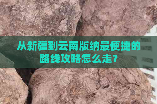 从新疆到云南版纳最便捷的路线攻略怎么走？