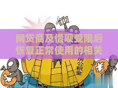 网贷商及借呗受限后恢复正常使用的相关政策与解决方案全面解析