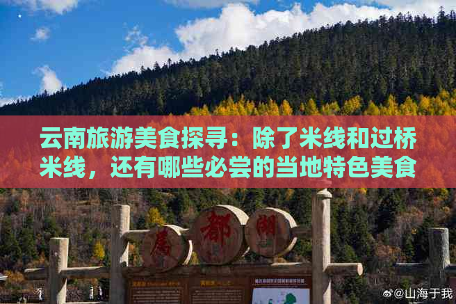 云南旅游美食探寻：除了米线和过桥米线，还有哪些必尝的当地特色美食？