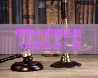 信用卡逾期还款1元怎么办？如何避免逾期产生的费用和影响？