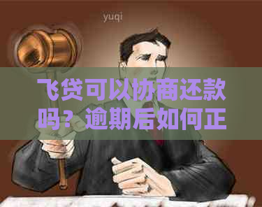 飞贷可以协商还款吗？逾期后如何正常还款？