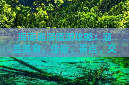 海南岛深度游攻略：涵盖美食、住宿、景点、交通一站式指南