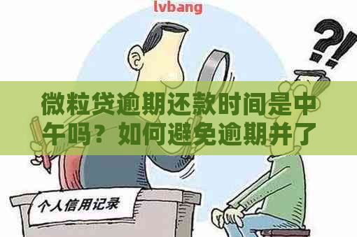 微粒贷逾期还款时间是中午吗？如何避免逾期并了解还款日及利息等相关问题