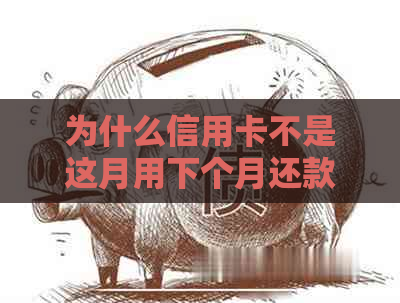 为什么信用卡不是这月用下个月还款