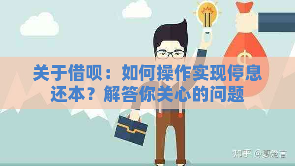 关于借呗：如何操作实现停息还本？解答你关心的问题