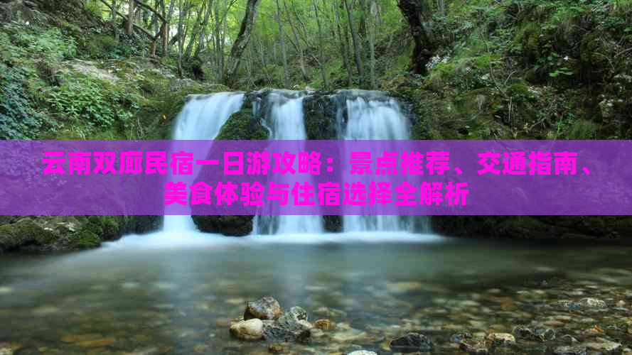 云南双廊民宿一日游攻略：景点推荐、交通指南、美食体验与住宿选择全解析