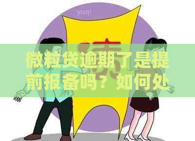 微粒贷逾期了是提前报备吗？如何处理及后果？会有提醒吗？