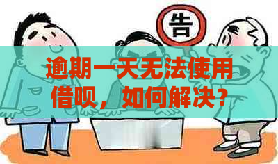 逾期一天无法使用借呗，如何解决？