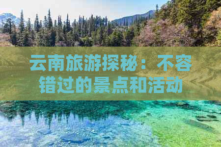 云南旅游探秘：不容错过的景点和活动