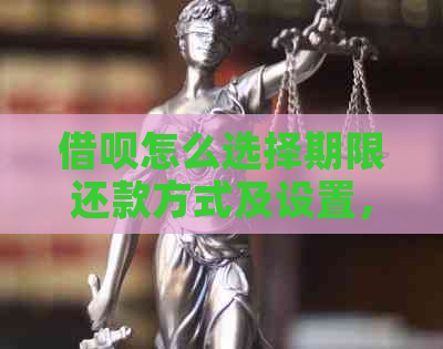 借呗怎么选择期限还款方式及设置，支付宝借呗如何设定还款日？