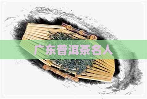 广东普洱茶名人