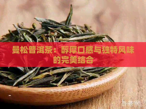 曼松普洱茶：醇厚口感与独特风味的完美结合