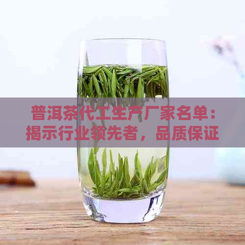 普洱茶代工生产厂家名单：揭示行业领先者，品质保证。