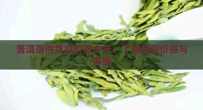 普洱茶供货报价多少斤：了解最新价格与详情