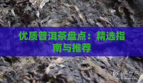 优质普洱茶盘点：精选指南与推荐