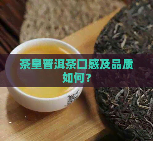 茶皇普洱茶口感及品质如何？