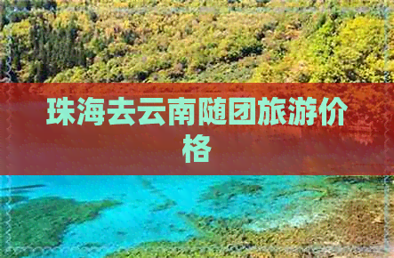 珠海去云南随团旅游价格