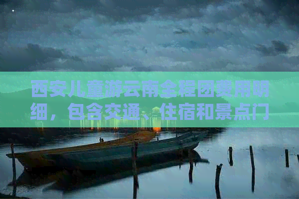 西安儿童游云南全程团费用明细，包含交通、住宿和景点门票