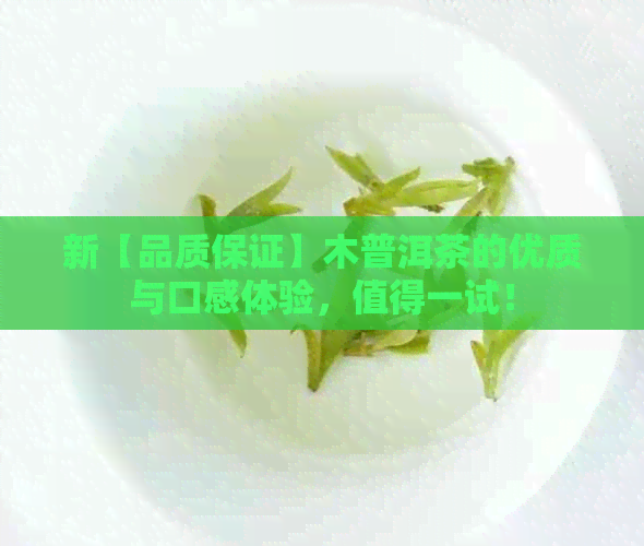 新【品质保证】木普洱茶的优质与口感体验，值得一试！