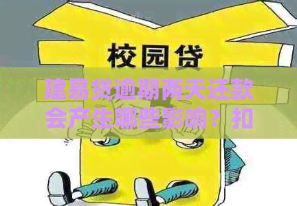 建易贷逾期两天还款会产生哪些影响？扣款失败怎么办？