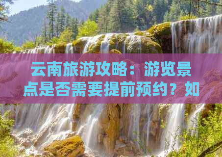 云南旅游攻略：游览景点是否需要提前预约？如何进行在线预约？