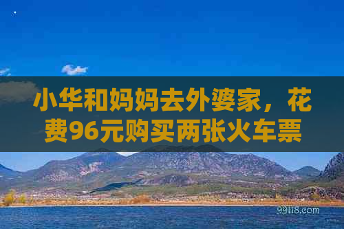 小华和妈妈去外婆家，花费96元购买两张火车票的全过程及费用分析