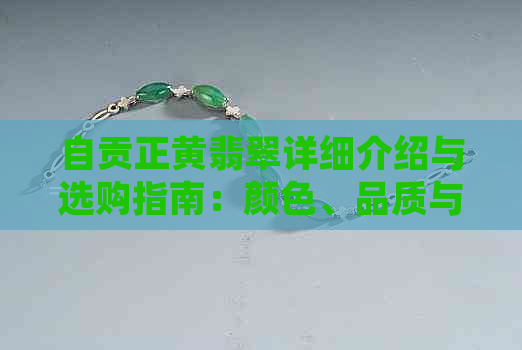 自贡正黄翡翠详细介绍与选购指南：颜色、品质与价格全面解析