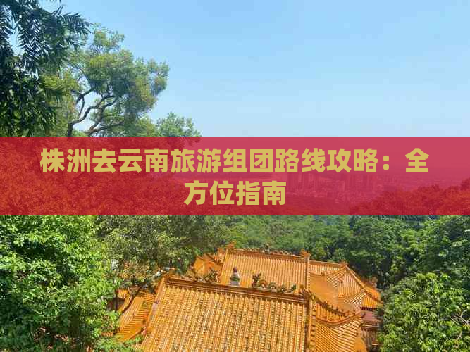 株洲去云南旅游组团路线攻略：全方位指南