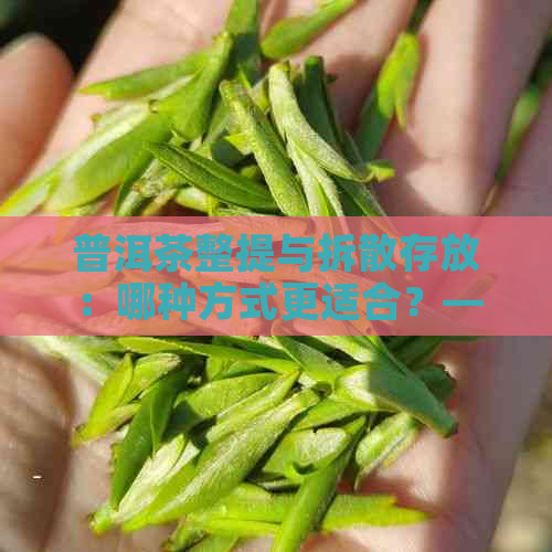 普洱茶整提与拆散存放：哪种方式更适合？——探讨两者的优缺点及存建议