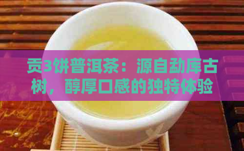 贡3饼普洱茶：源自勐库古树，醇厚口感的独特体验