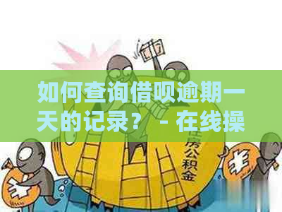 如何查询借呗逾期一天的记录？ - 在线操作指南与步骤详解