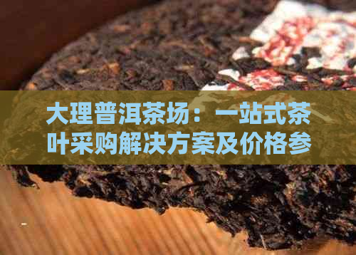 大理普洱茶场：一站式茶叶采购解决方案及价格参考