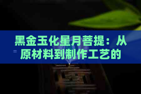 黑金玉化星月菩提：从原材料到制作工艺的全面解析，探索其独特价值与用途