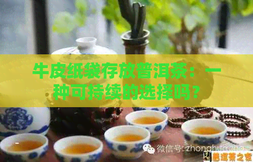 牛皮纸袋存放普洱茶：一种可持续的选择吗？