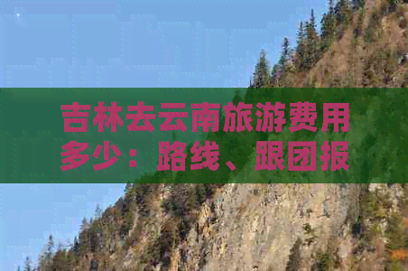 吉林去云南旅游费用多少：路线、跟团报价详解